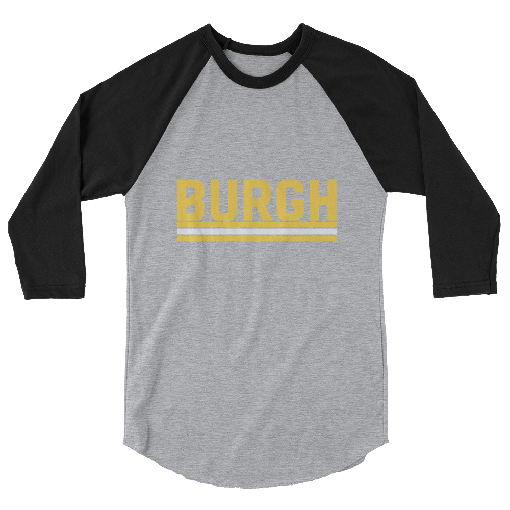 BURGH Stacked - Unisex Raglan Tee