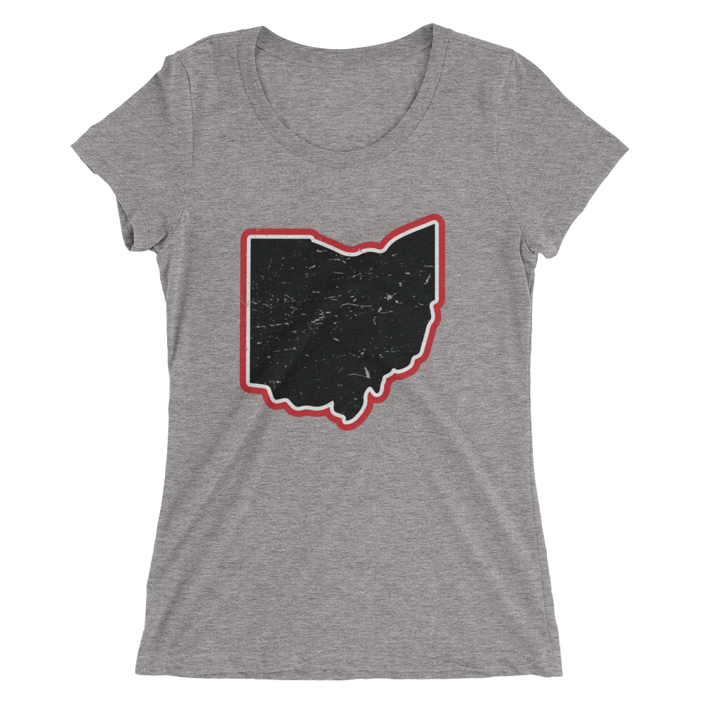 Ohio Vintage Map - Womens Tee