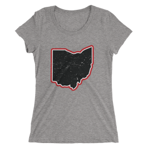 Ohio Vintage Map - Womens Tee