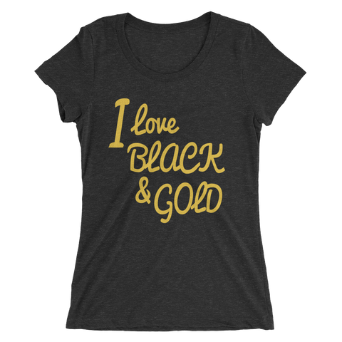 Love Black & Gold - Womens Tee