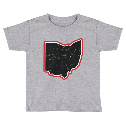 Vintage Ohio Map - Relaxed Fit Toddler Tee