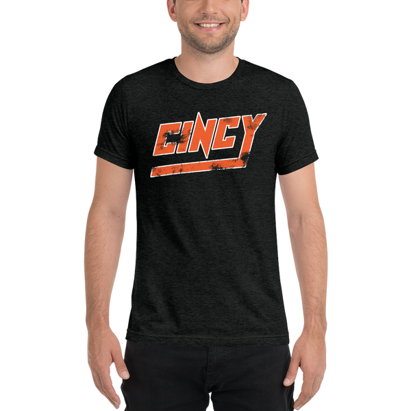 CINCY Tee Orange & White