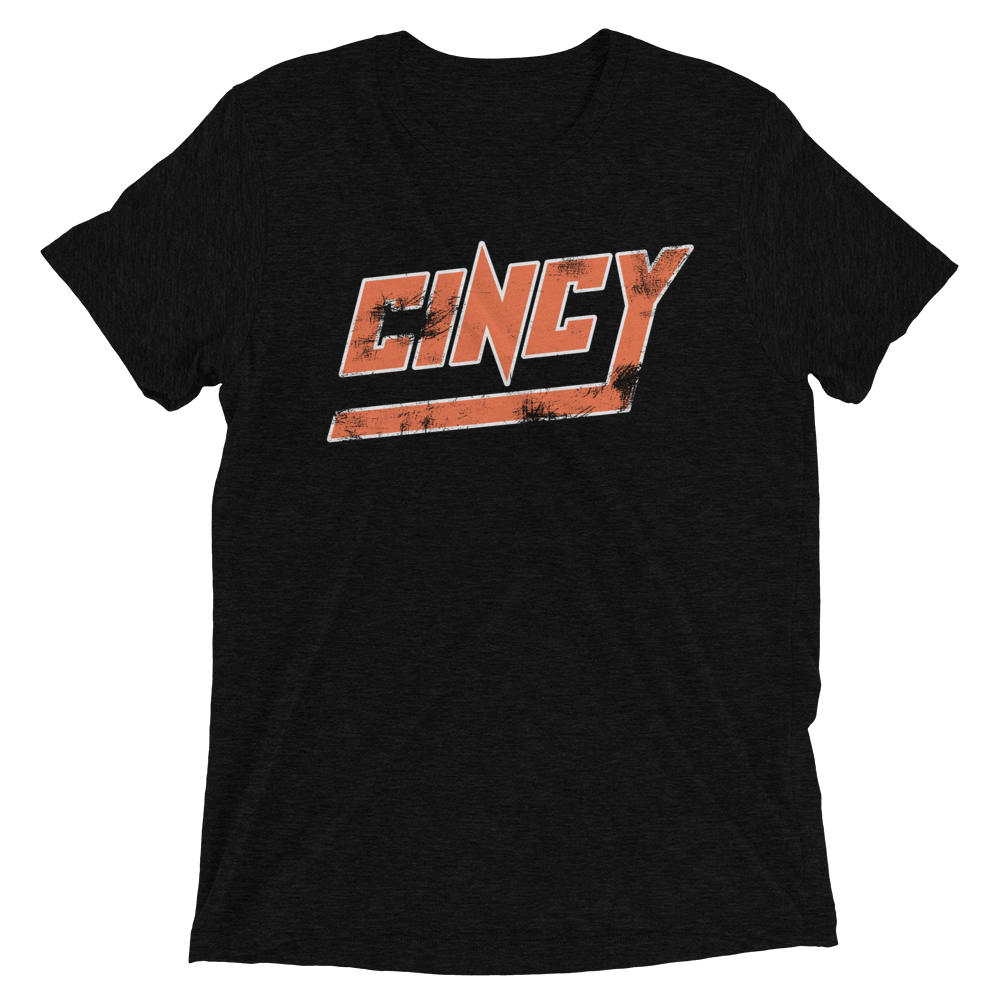 CINCY Tee Orange & White