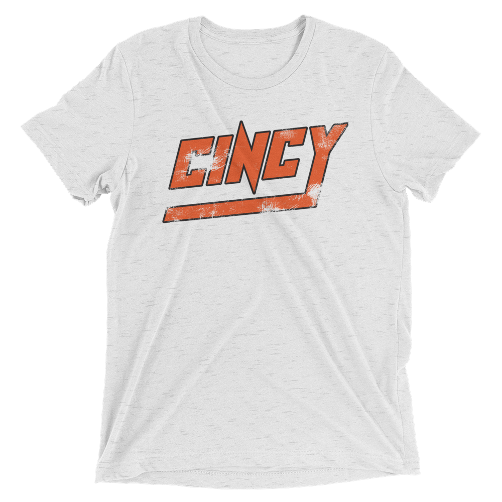 CINCY Tee Orange & White