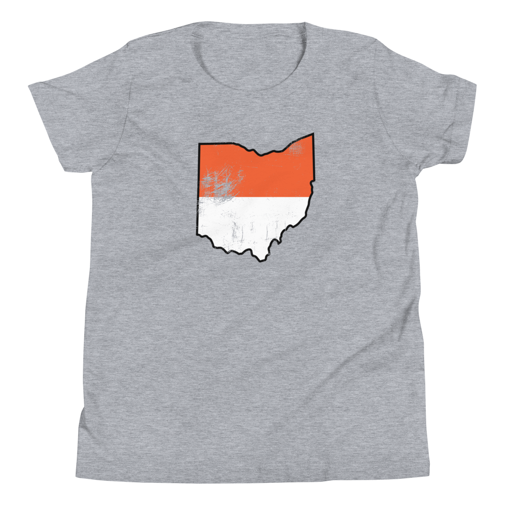 Ohio Brown and White Tee (YOUTH)
