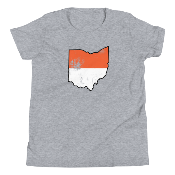 Ohio Brown and White Tee (YOUTH)