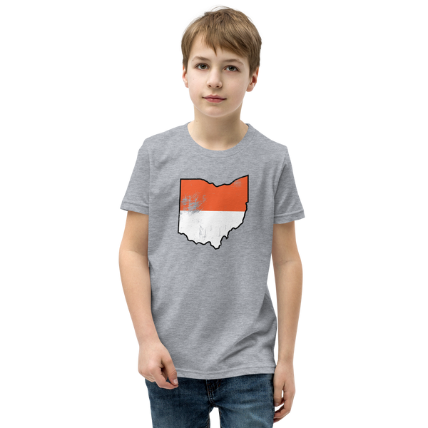Ohio Brown and White Tee (YOUTH)